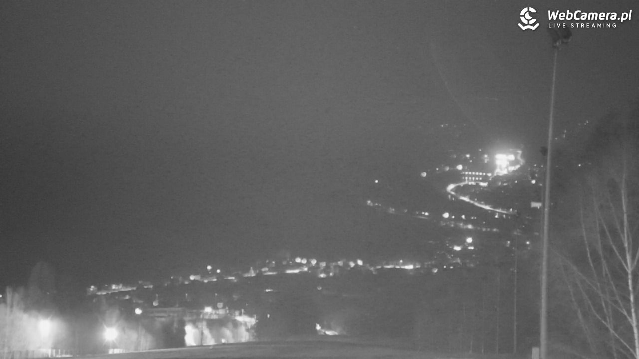 Góra Żar - widok panoramiczny na Beskidy - 25 luty 2026, 19:42