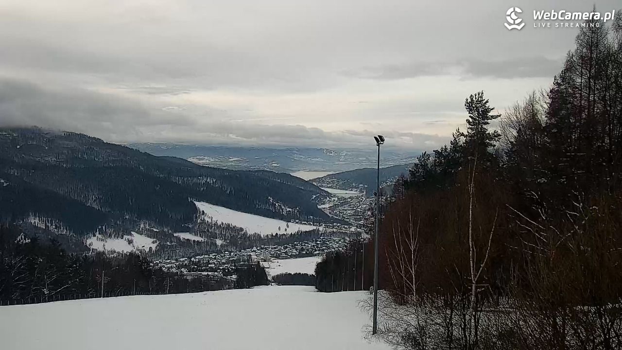 Góra Żar - widok panoramiczny na Beskidy - 14 styczeń 2026, 09:36