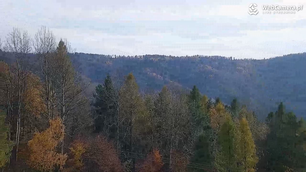 Góra Żar - widok panoramiczny na Beskidy - 02 listopad 2025, 12:00
