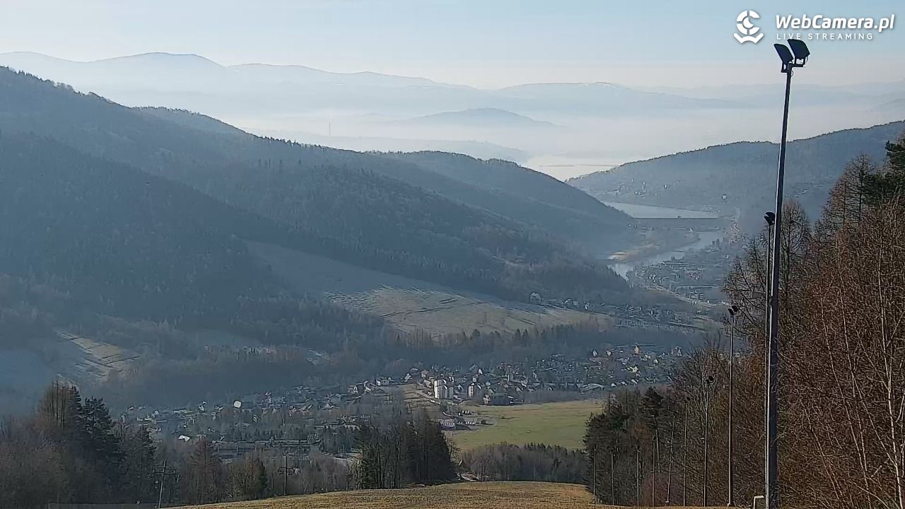 Góra Żar - widok panoramiczny na Beskidy - 03 marzec 2026, 09:08