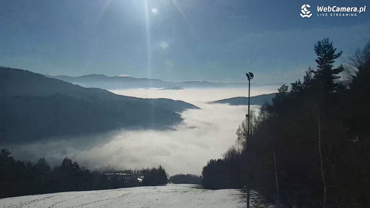 Góra Żar - widok panoramiczny na Beskidy - 16 styczeń 2026, 12:05