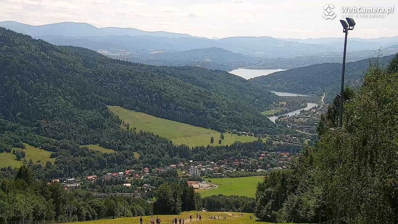 Góra Żar - widok panoramiczny na Beskidy - 25 lipiec 2026, 13:38