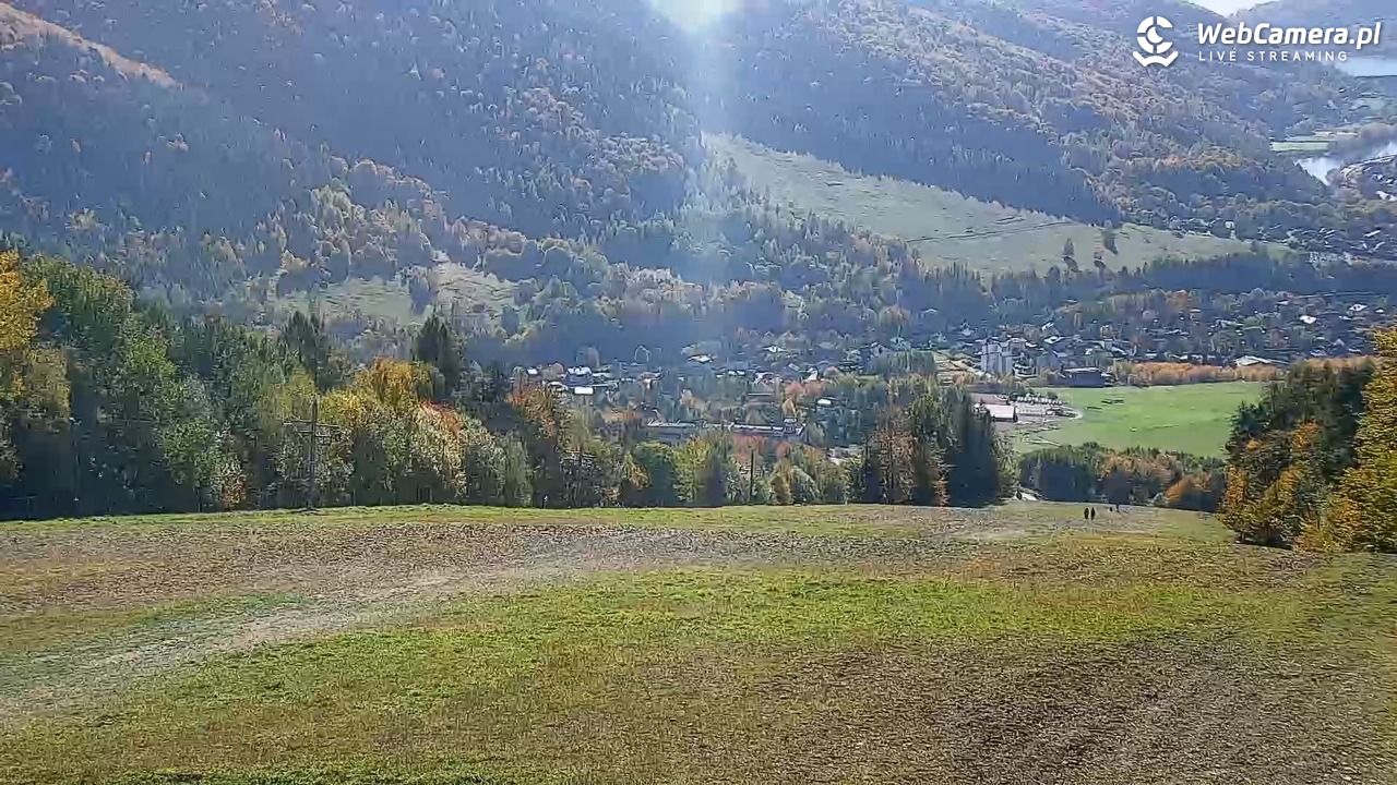 Góra Żar - widok panoramiczny na Beskidy - 28 październik 2026, 19:56