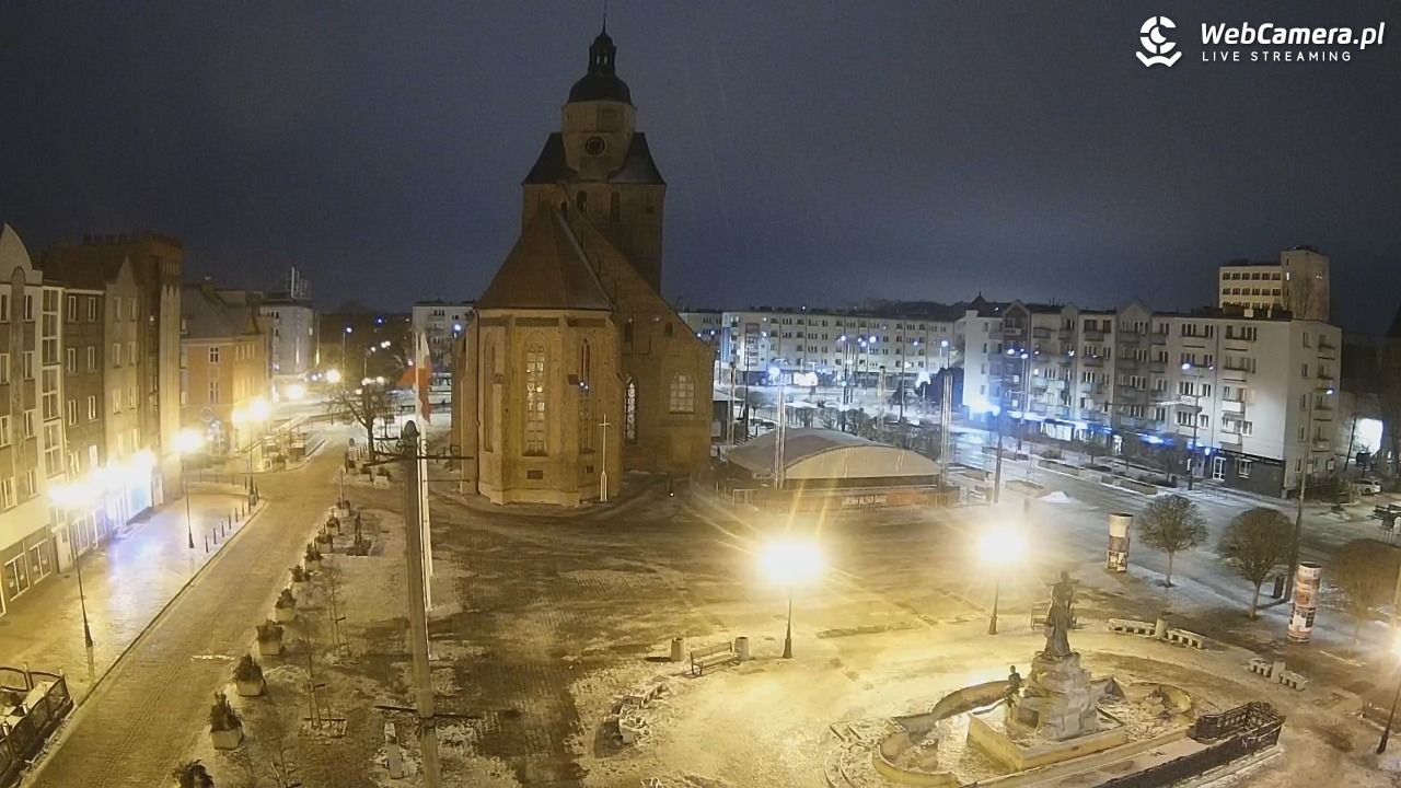 Gorzów Wielkopolski - widok na Katedrę - 31 styczeń 2026, 06:50