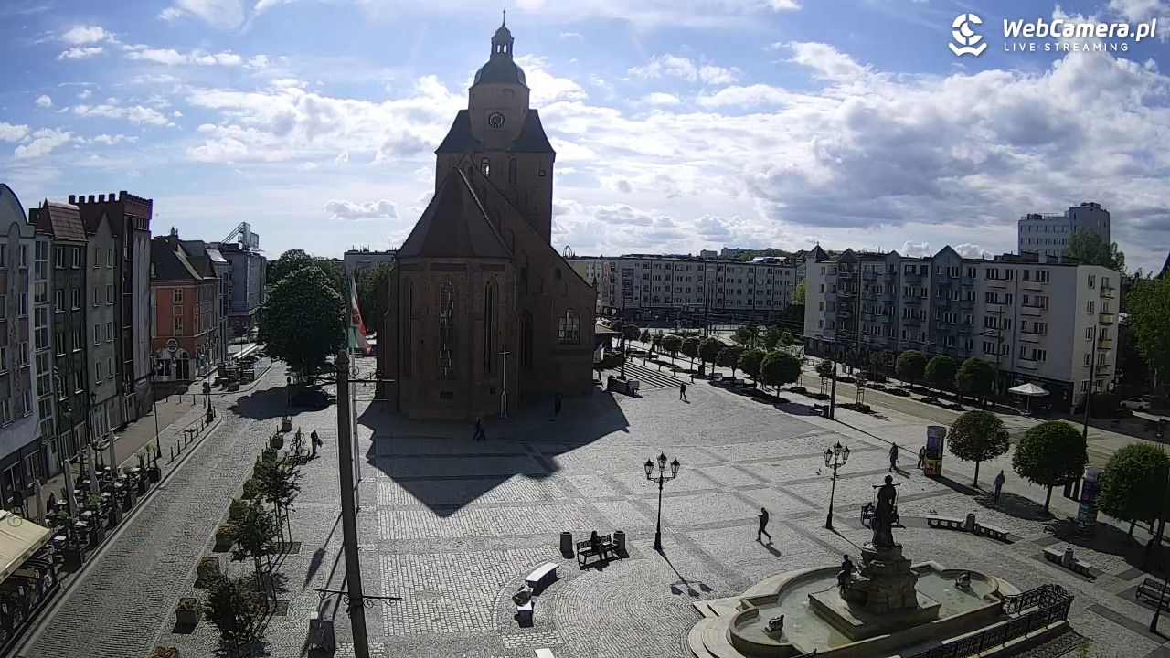 Gorzów Wielkopolski - widok na Katedrę - 18 maj 2026, 16:45