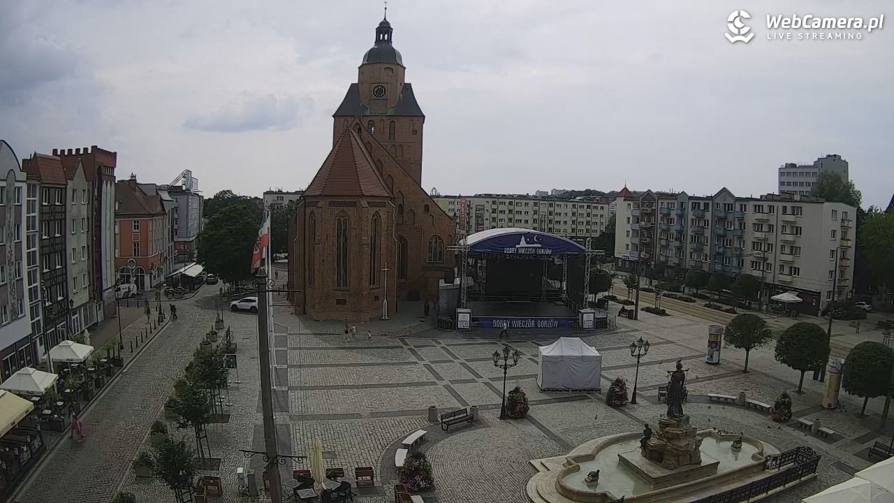 Gorzów Wielkopolski - widok na Katedrę - 17 lipiec 2026, 15:57