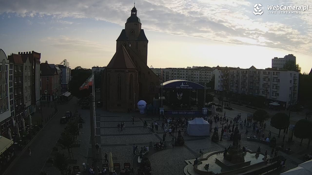 Gorzów Wielkopolski - widok na Katedrę - 18 lipiec 2026, 19:59