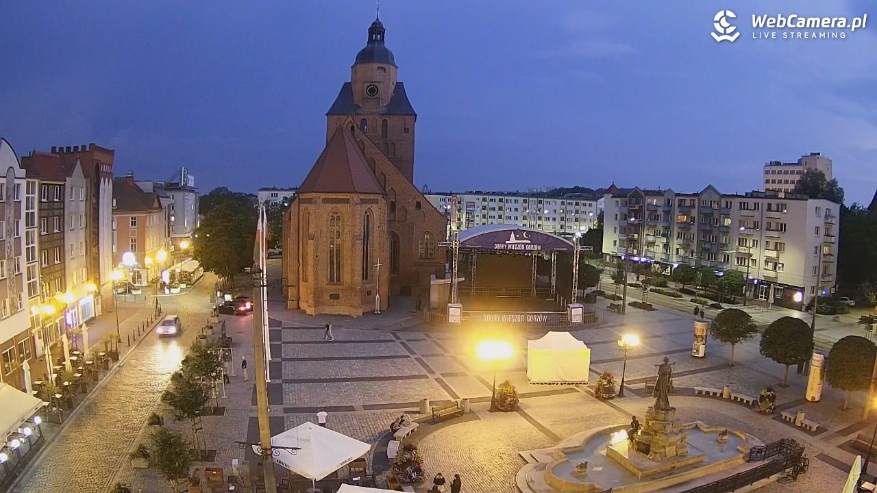 Gorzów Wielkopolski - widok na Katedrę - 17 lipiec 2026, 21:41