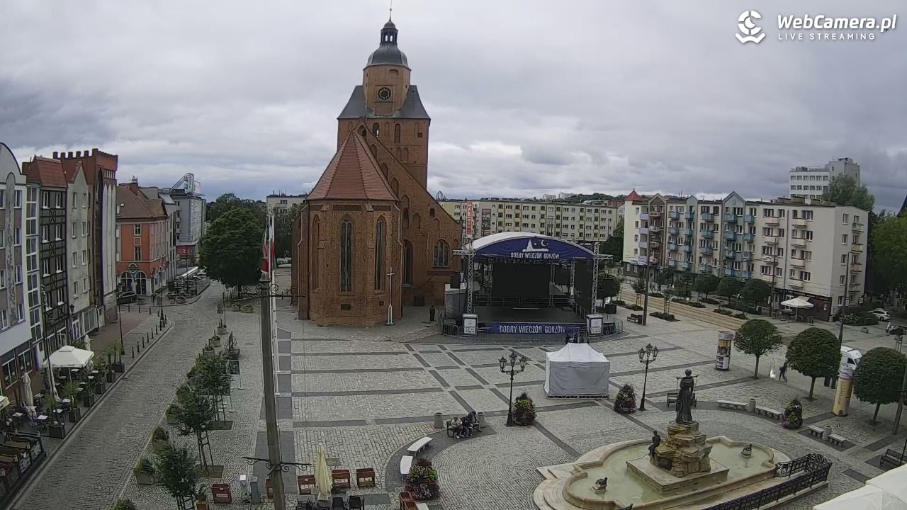 Gorzów Wielkopolski - widok na Katedrę - 22 lipiec 2026, 11:40