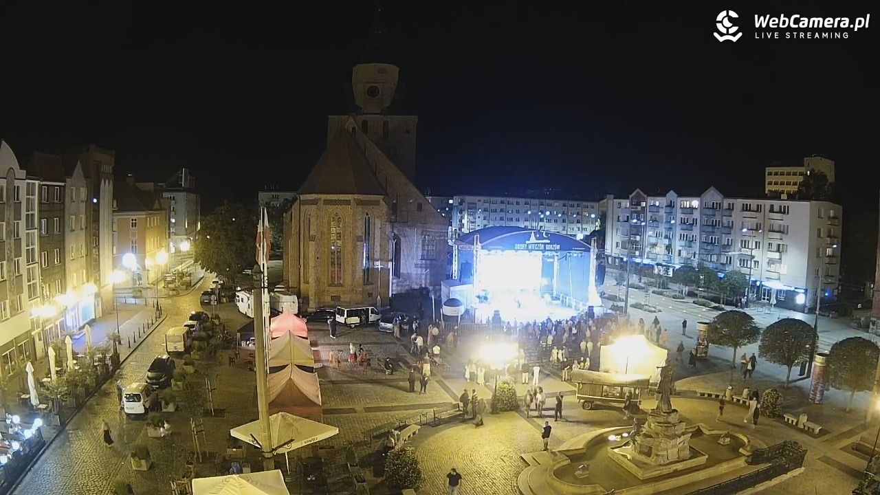 Gorzów Wielkopolski - widok na Katedrę - 17 sierpień 2025, 22:18
