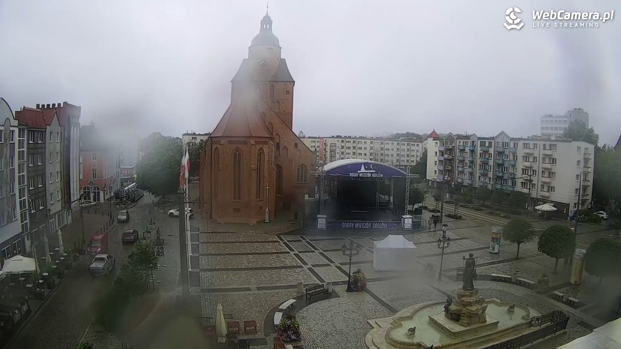 Gorzów Wielkopolski - widok na Katedrę - 20 lipiec 2026, 10:36