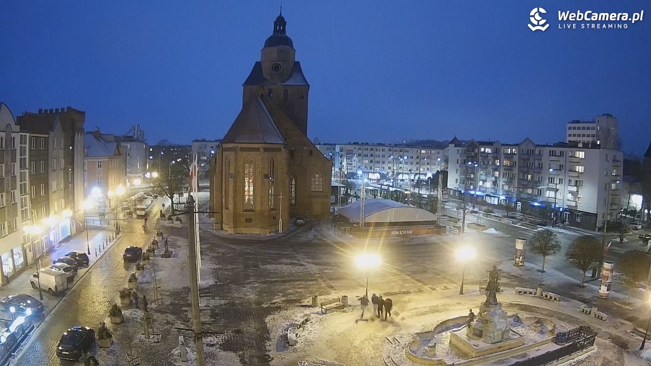 Gorzów Wielkopolski - widok na Katedrę - 30 styczeń 2026, 17:16