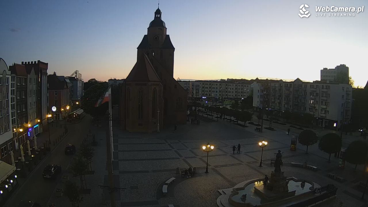 Gorzów Wielkopolski - widok na Katedrę - 16 maj 2026, 21:13