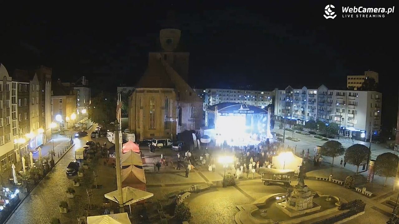 Gorzów Wielkopolski - widok na Katedrę - 17 sierpień 2025, 22:10