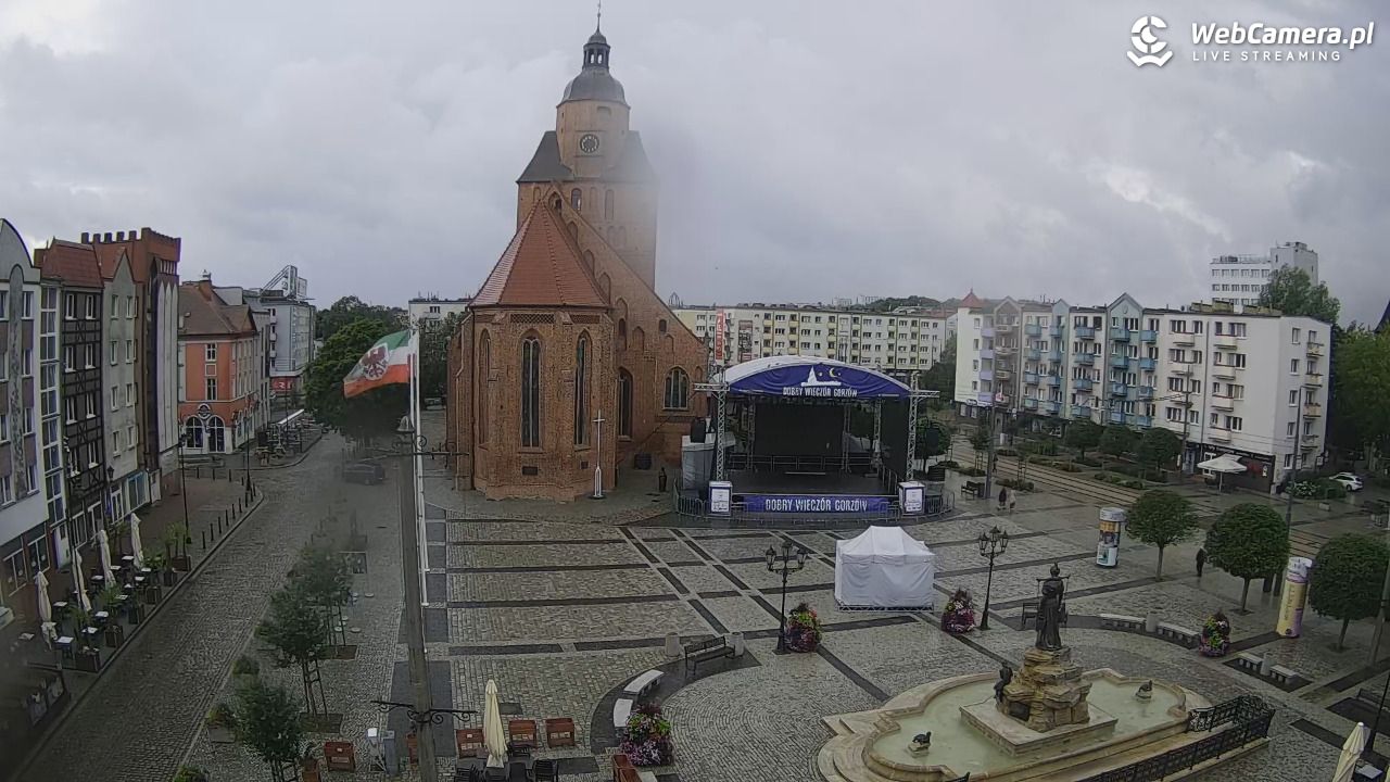 Gorzów Wielkopolski - widok na Katedrę - 20 lipiec 2026, 17:42