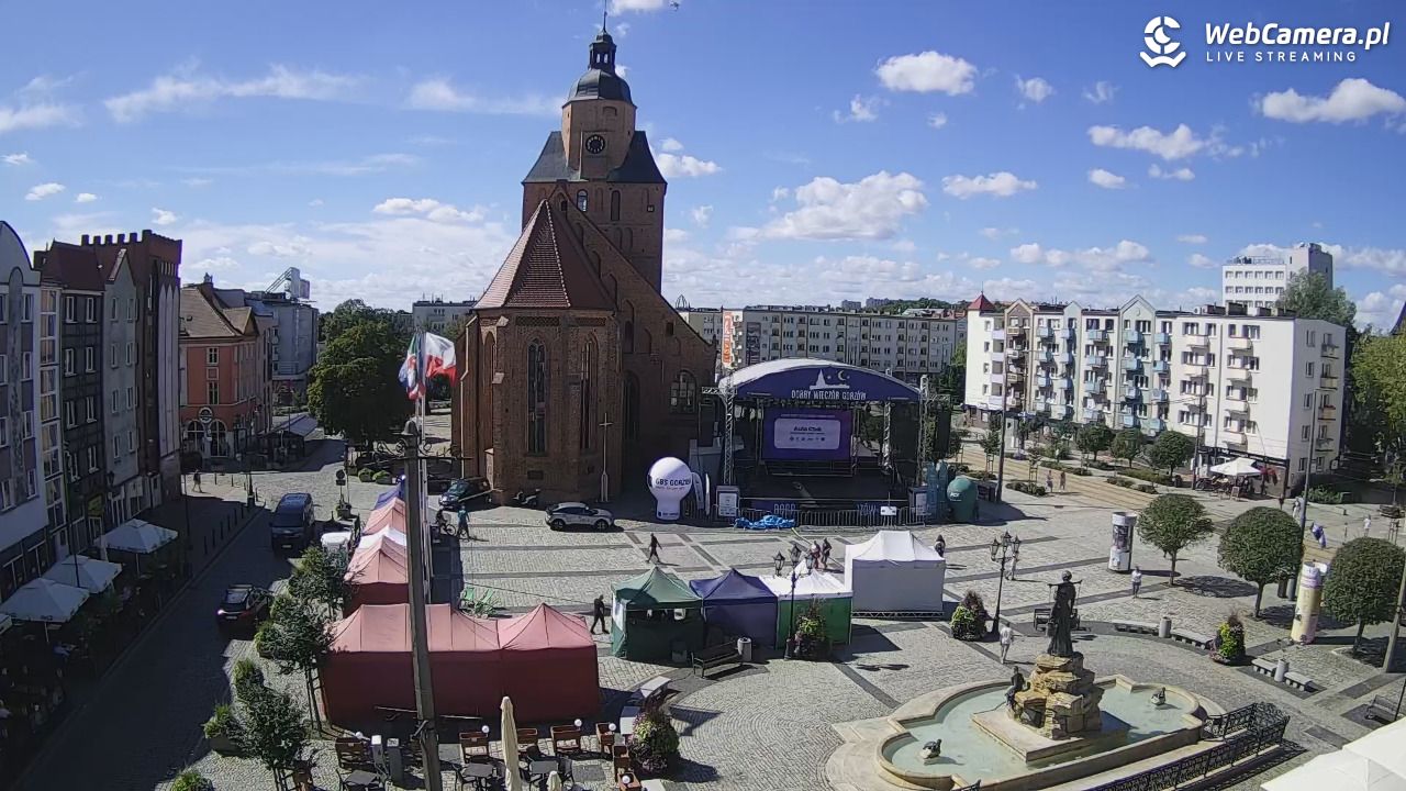 Gorzów Wielkopolski - widok na Katedrę - 29 sierpień 2026, 13:40