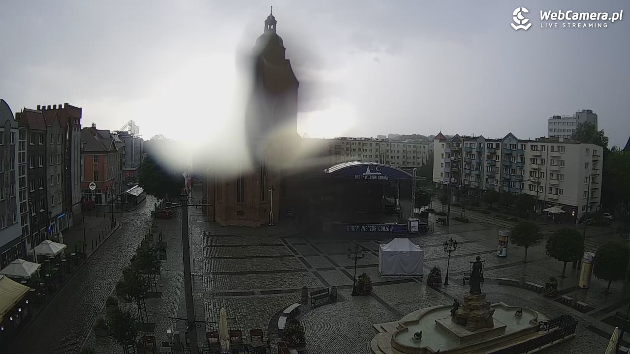 Gorzów Wielkopolski - widok na Katedrę - 17 lipiec 2026, 17:58