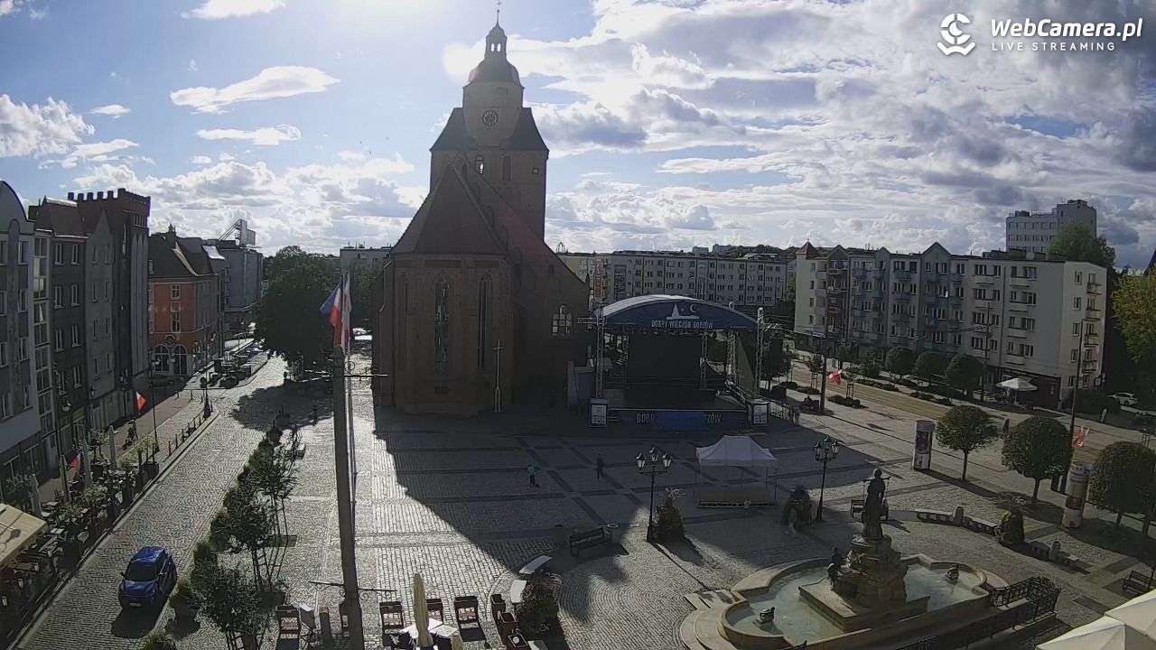 Gorzów Wielkopolski - widok na Katedrę - 31 sierpień 2026, 16:52