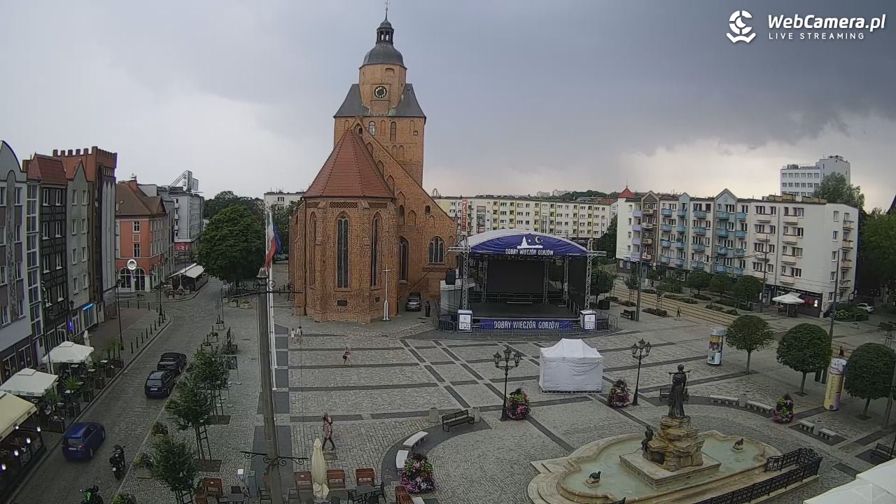 Gorzów Wielkopolski - widok na Katedrę - 17 lipiec 2026, 17:02