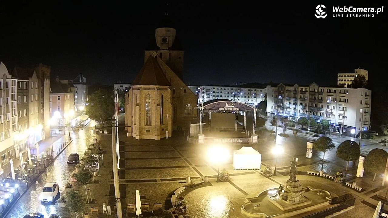 Gorzów Wielkopolski - widok na Katedrę - 17 lipiec 2026, 23:01