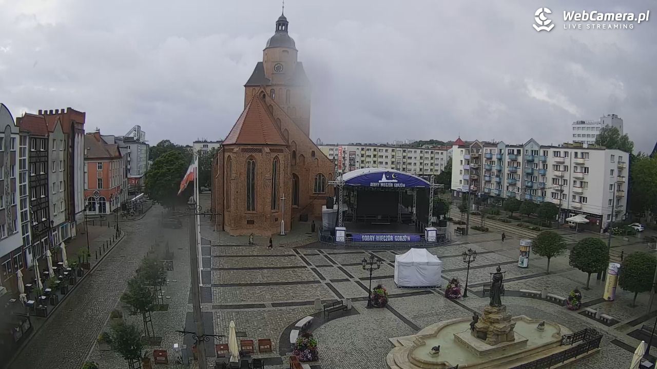 Gorzów Wielkopolski - widok na Katedrę - 20 lipiec 2026, 17:42