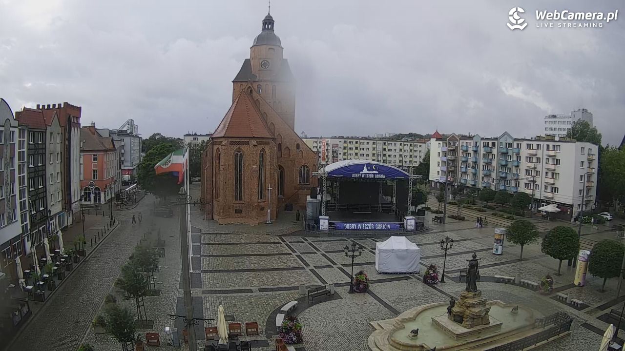Gorzów Wielkopolski - widok na Katedrę - 20 lipiec 2026, 17:42