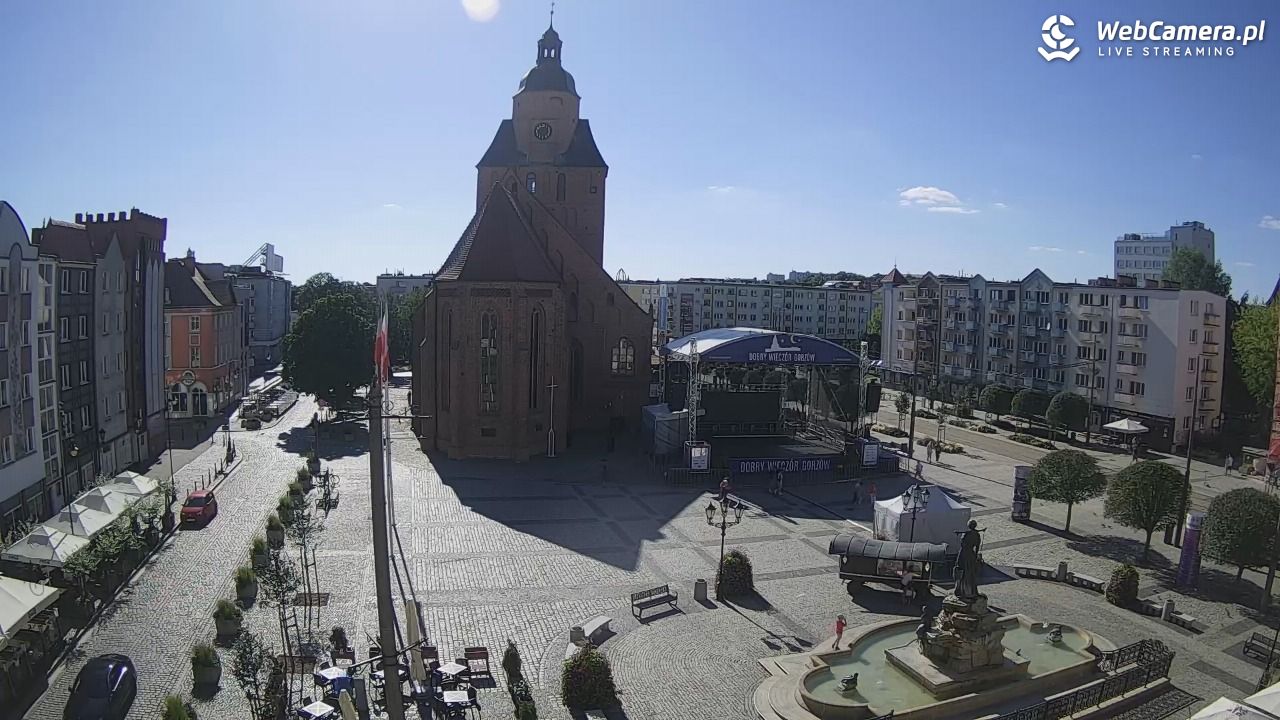 Gorzów Wielkopolski - widok na Katedrę - 19 sierpień 2025, 16:22