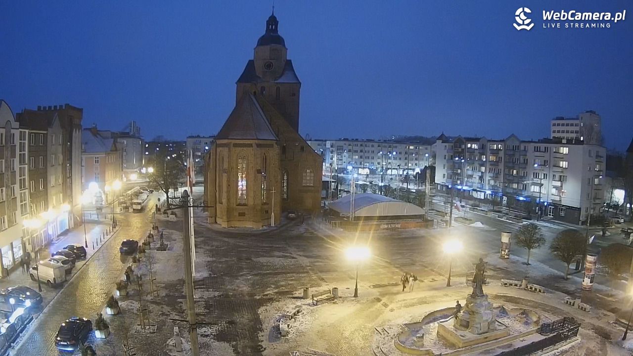 Gorzów Wielkopolski - widok na Katedrę - 30 styczeń 2026, 17:17