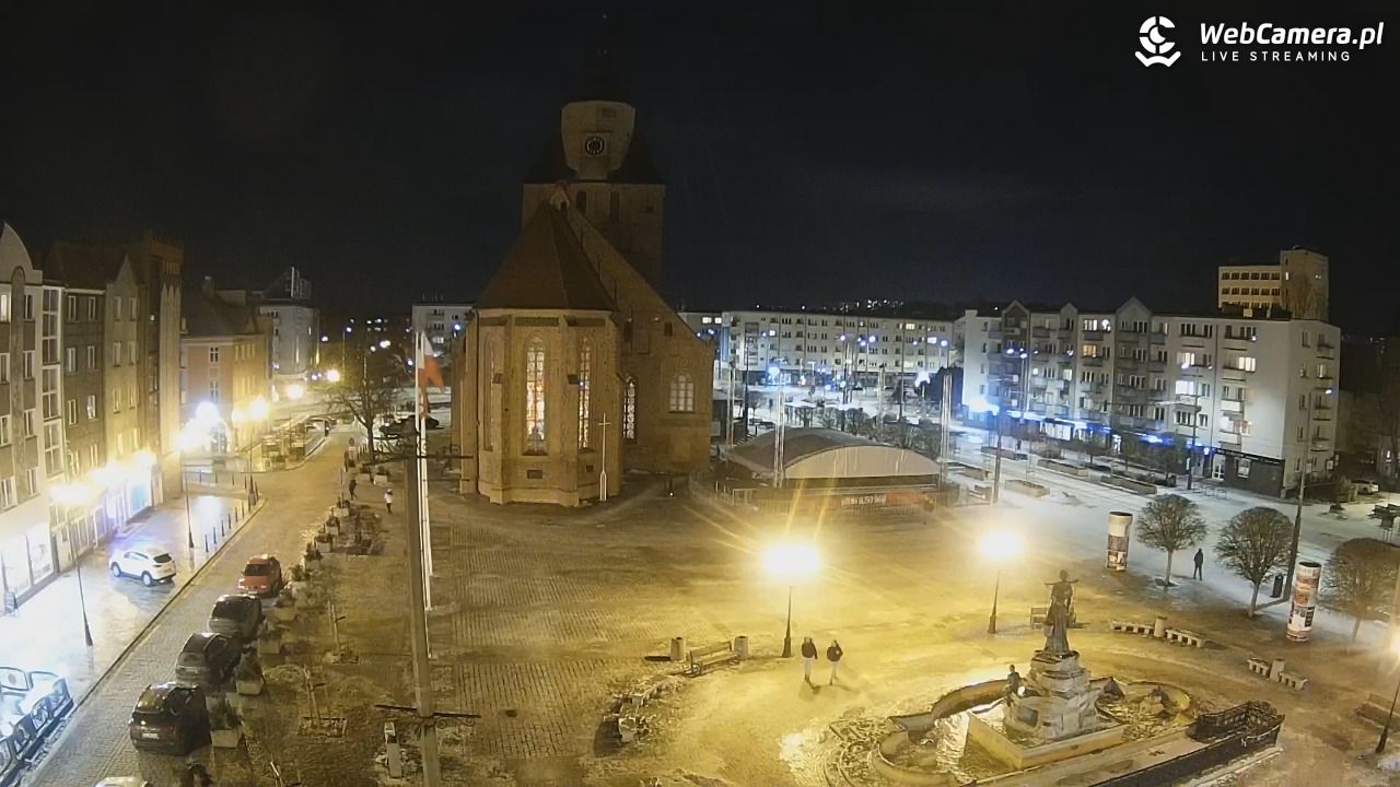 Gorzów Wielkopolski - widok na Katedrę - 01 luty 2026, 18:28