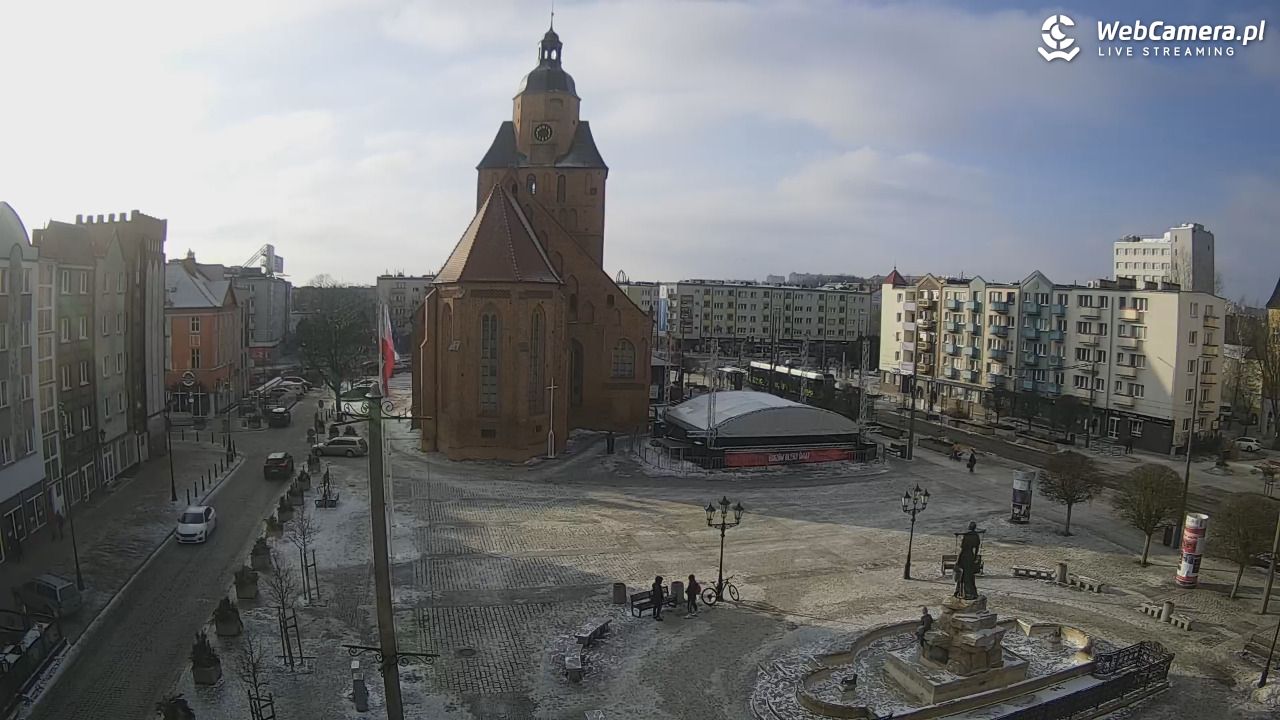 Gorzów Wielkopolski - widok na Katedrę - 31 styczeń 2026, 14:05