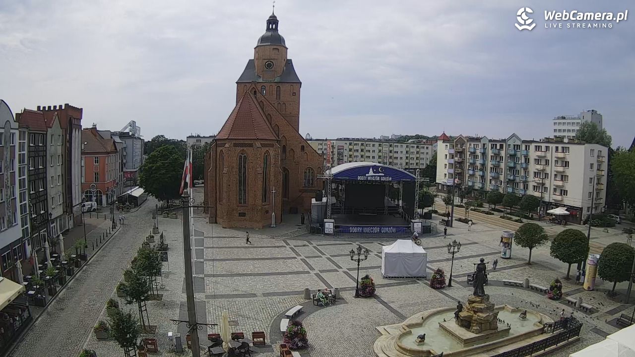Gorzów Wielkopolski - widok na Katedrę - 17 lipiec 2026, 14:09