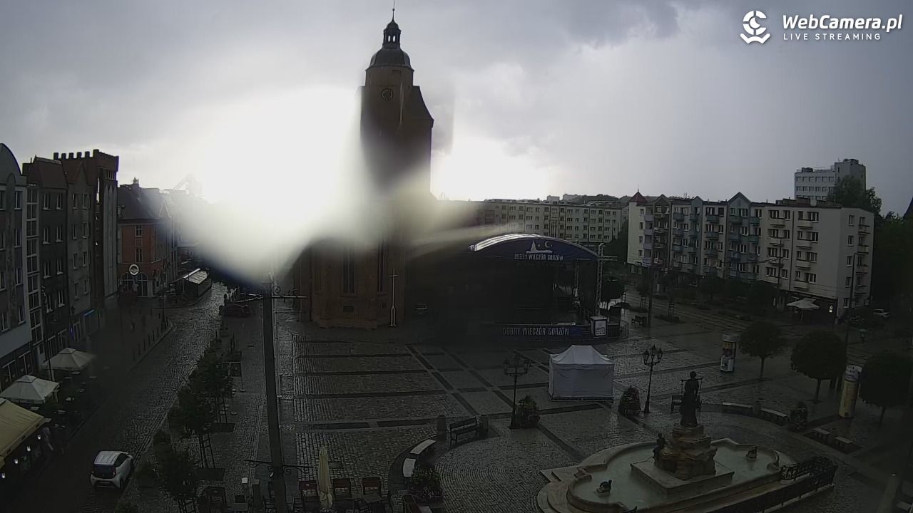 Gorzów Wielkopolski - widok na Katedrę - 17 lipiec 2026, 18:02