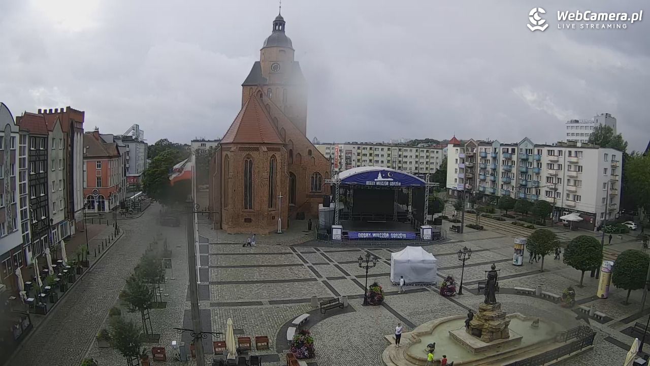 Gorzów Wielkopolski - widok na Katedrę - 20 lipiec 2026, 17:41
