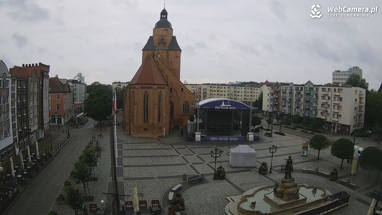 Gorzów Wielkopolski - widok na Katedrę - 18 lipiec 2026, 07:47