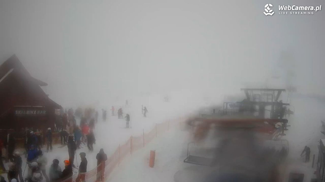 Zieleniec Sport Arena - Gryglówka - widok z dolnej stacji - 21 luty 2026, 14:18