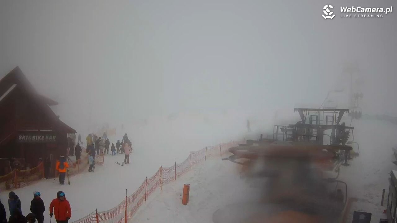 Zieleniec Sport Arena - Gryglówka - widok z dolnej stacji - 21 luty 2026, 14:36