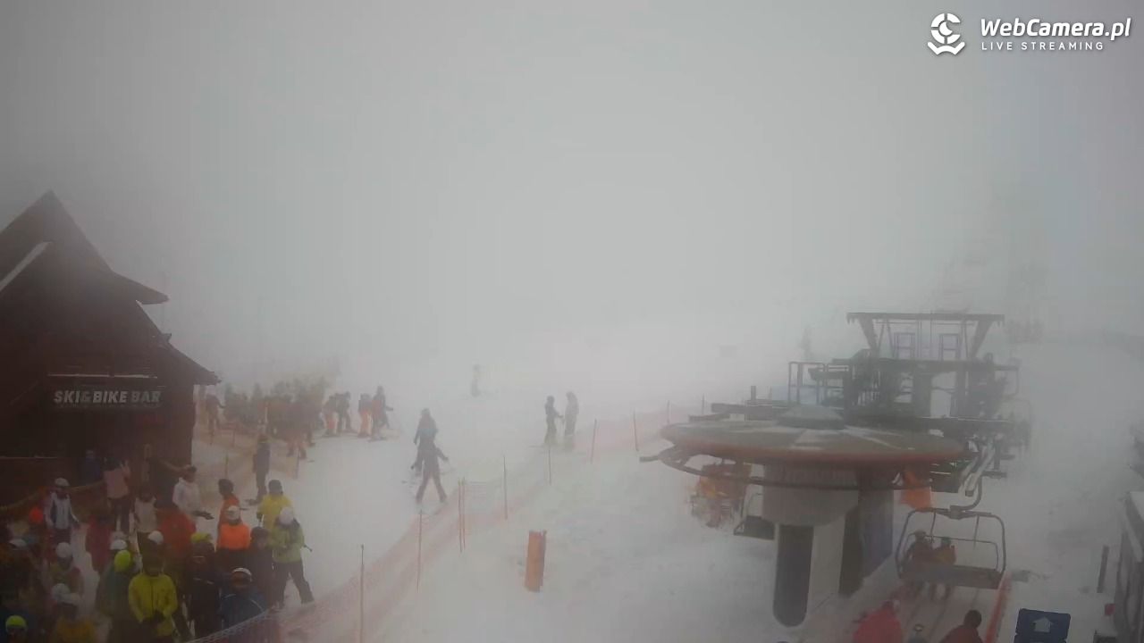 Zieleniec Sport Arena - Gryglówka - widok z dolnej stacji - 21 luty 2026, 10:43