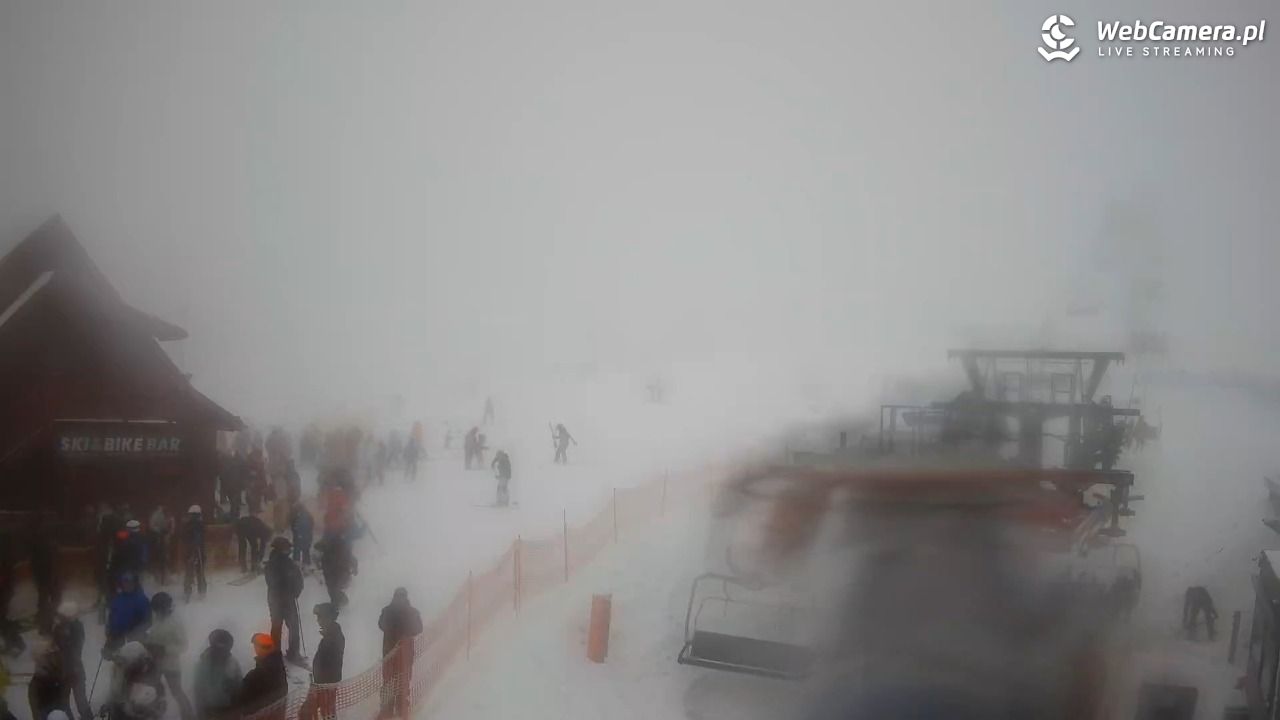 Zieleniec Sport Arena - Gryglówka - widok z dolnej stacji - 21 luty 2026, 14:18