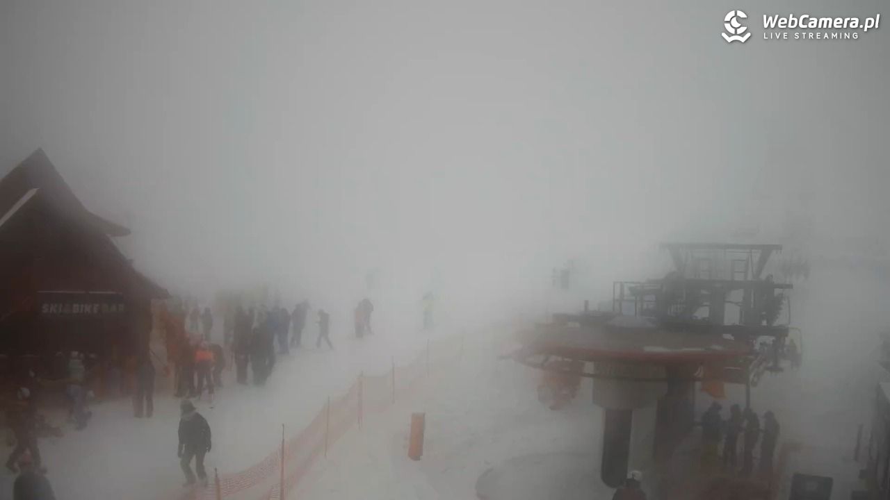 Zieleniec Sport Arena - Gryglówka - widok z dolnej stacji - 21 luty 2026, 14:05