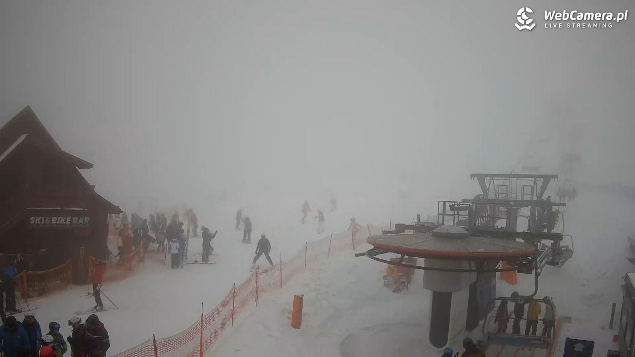 Zieleniec Sport Arena - Gryglówka - widok z dolnej stacji - 21 luty 2026, 13:36