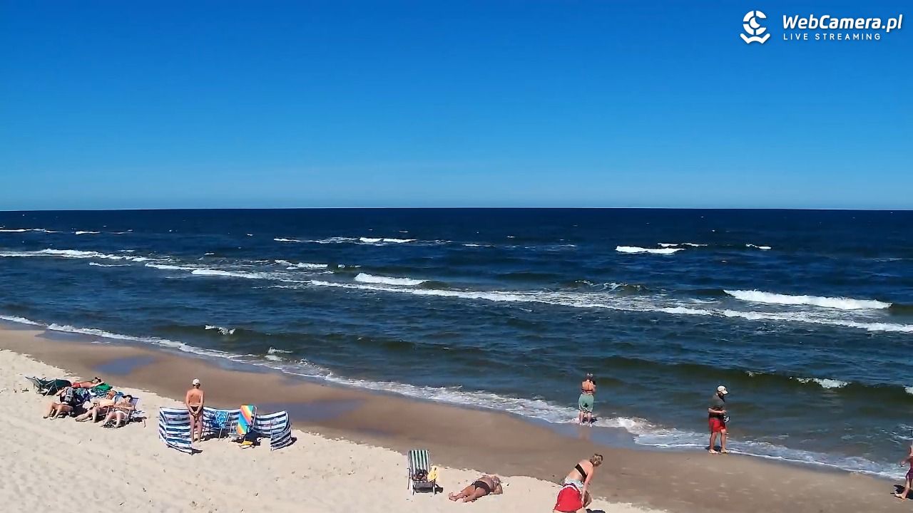 Grzybowo - widok na plażę - 22 czerwiec 2026, 11:03