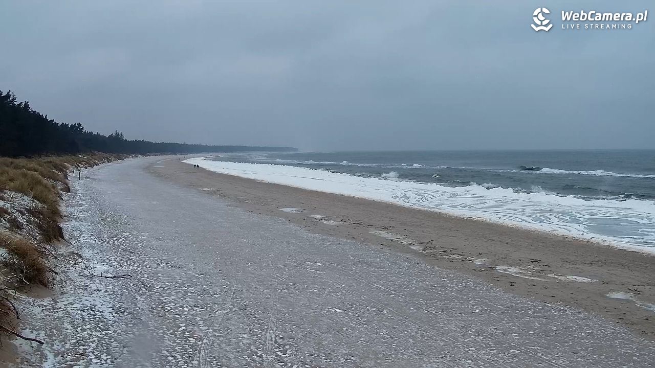 Grzybowo - widok na plażę - 05 luty 2026, 15:20