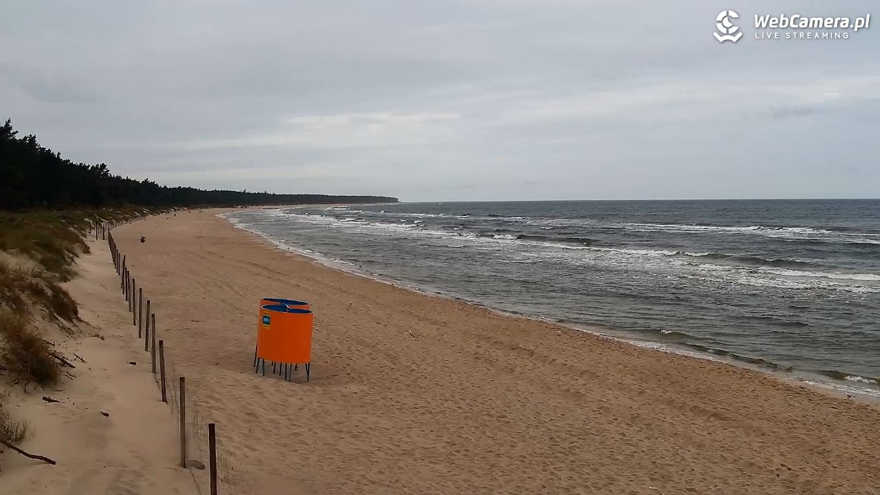 Grzybowo - widok na plażę - 20 wresień 2026, 09:58