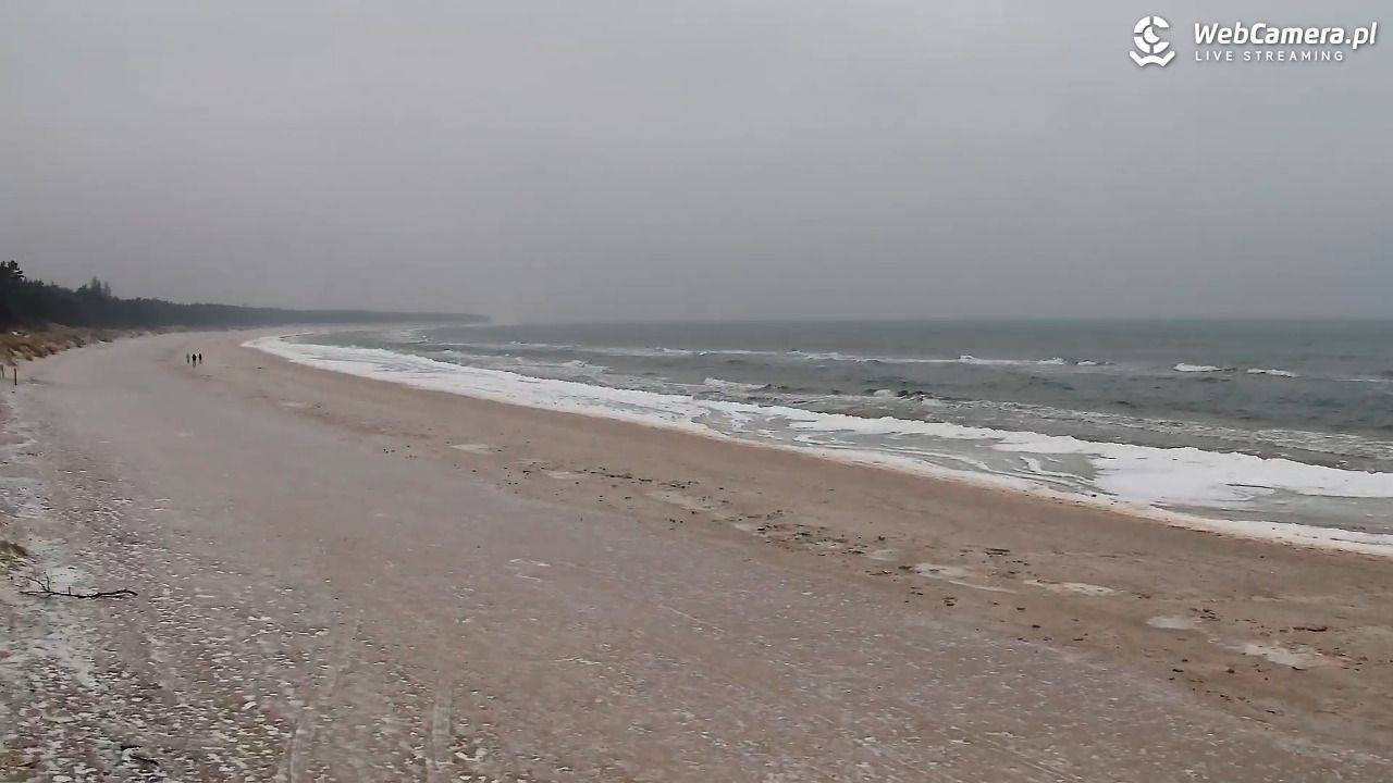 Grzybowo - widok na plażę - 06 luty 2026, 12:57