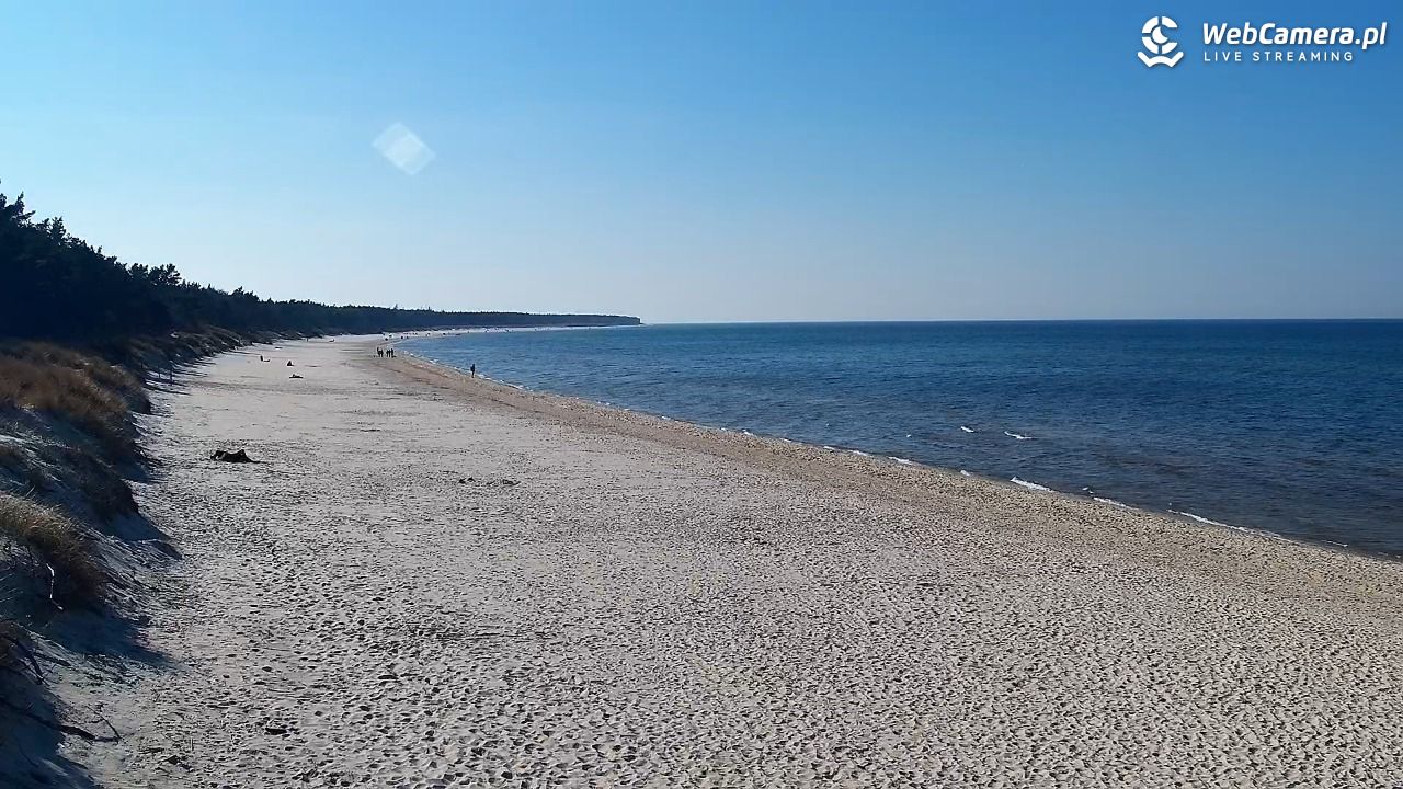 Grzybowo - widok na plażę - 22 marzec 2026, 13:57