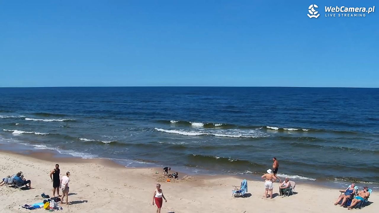 Grzybowo - widok na plażę - 12 czerwiec 2025, 12:27