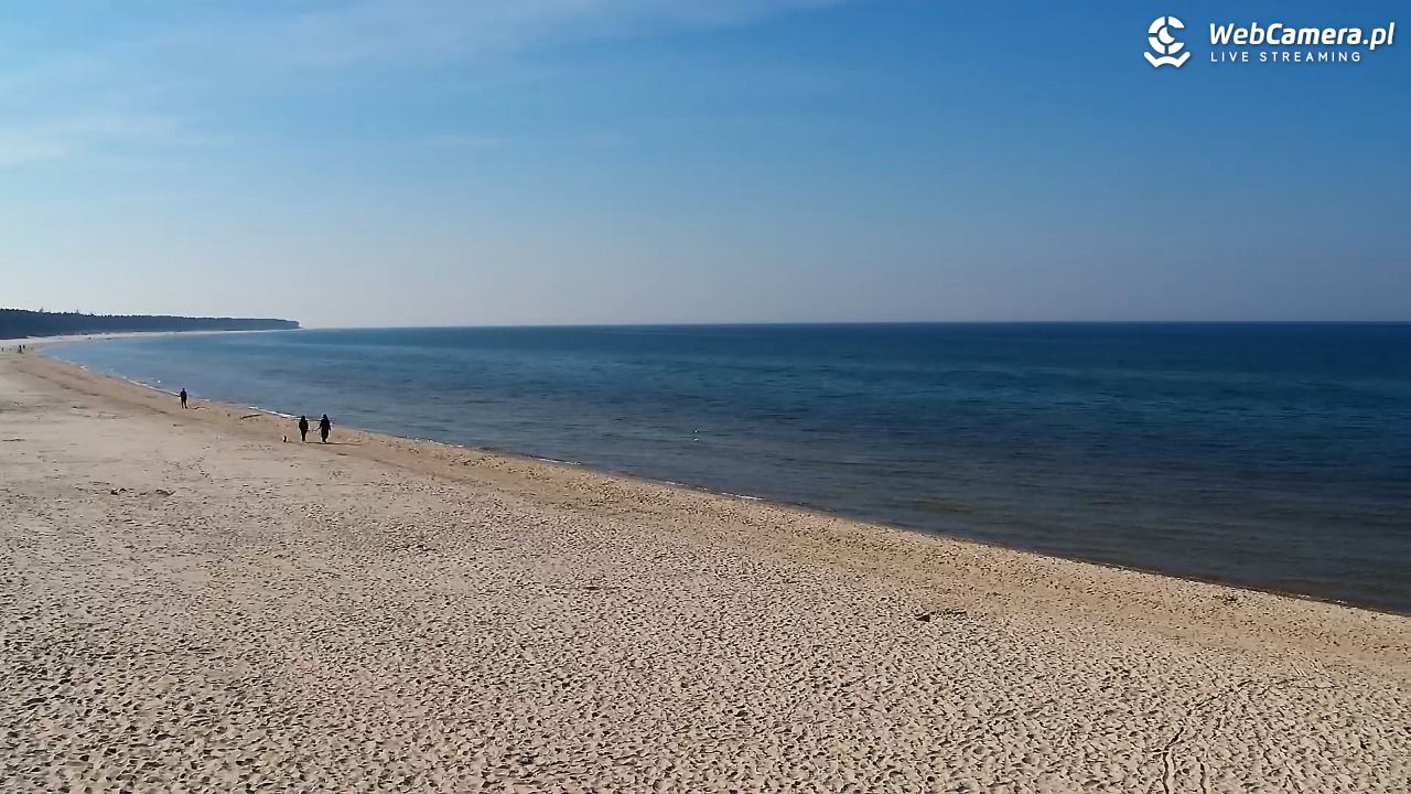 Grzybowo - widok na plażę - 23 marzec 2026, 13:43