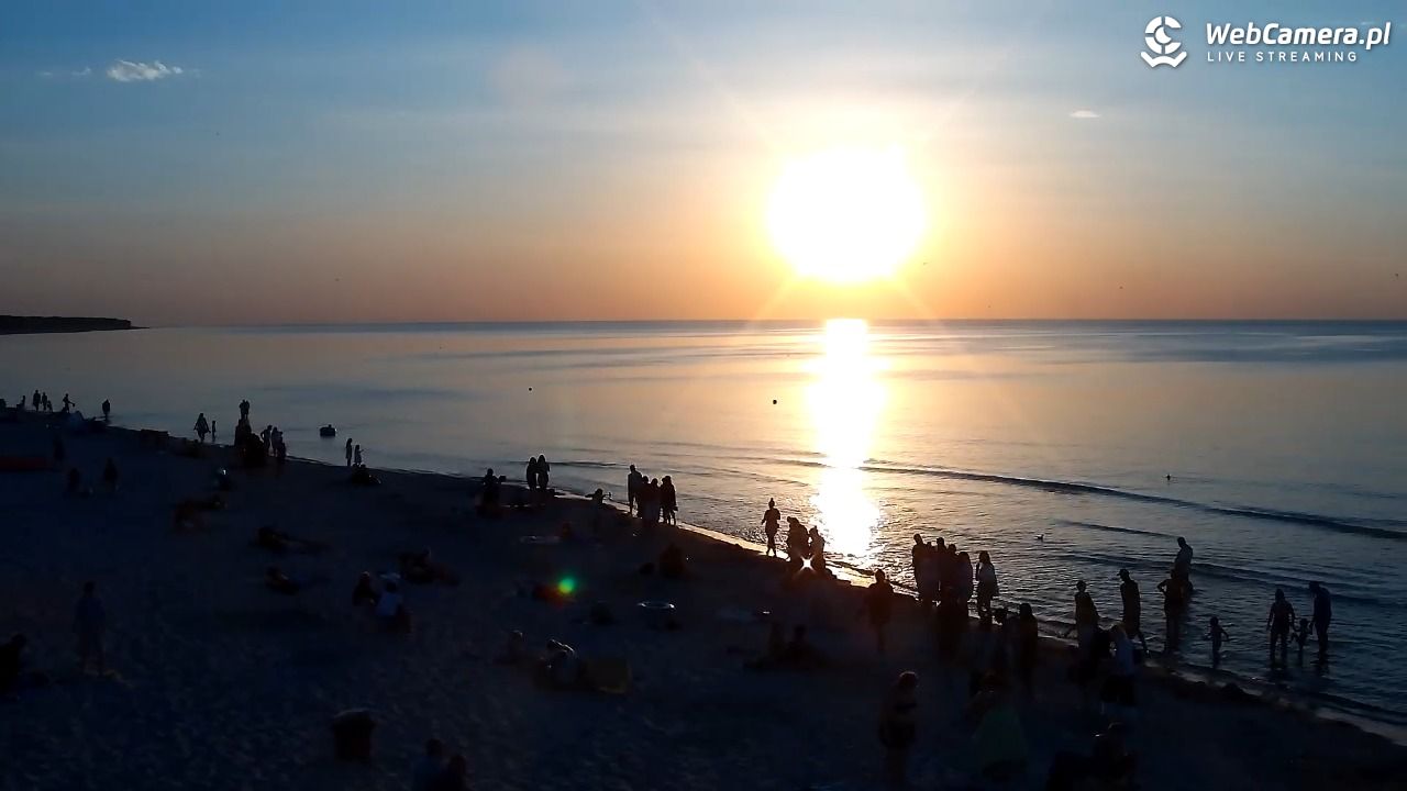 Grzybowo - widok na plażę - 09 sierpień 2026, 20:09