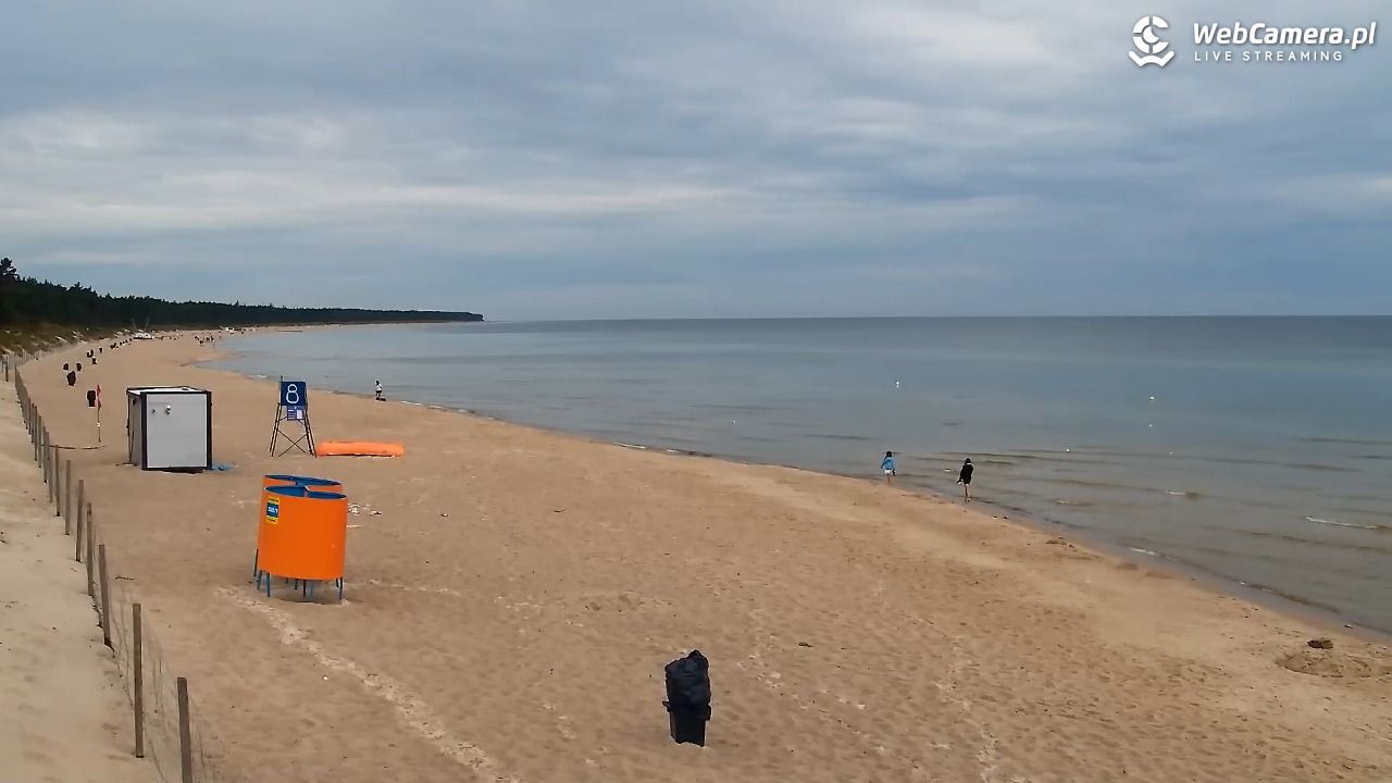Grzybowo - widok na plażę - 10 sierpień 2026, 09:25