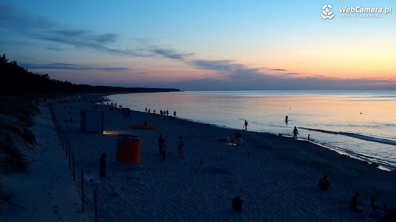 Grzybowo - widok na plażę - 09 sierpień 2026, 21:17